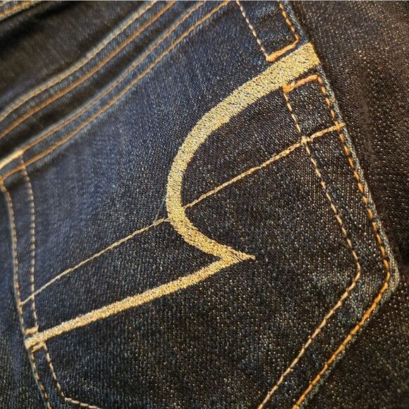 American Eagle Slim Boot Cut Metallic Pocket Stretch Jeans Sz 2 - Picture 7 of 11